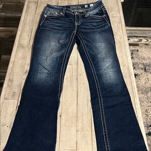 Miss Me Dark Blue Flare Jeans